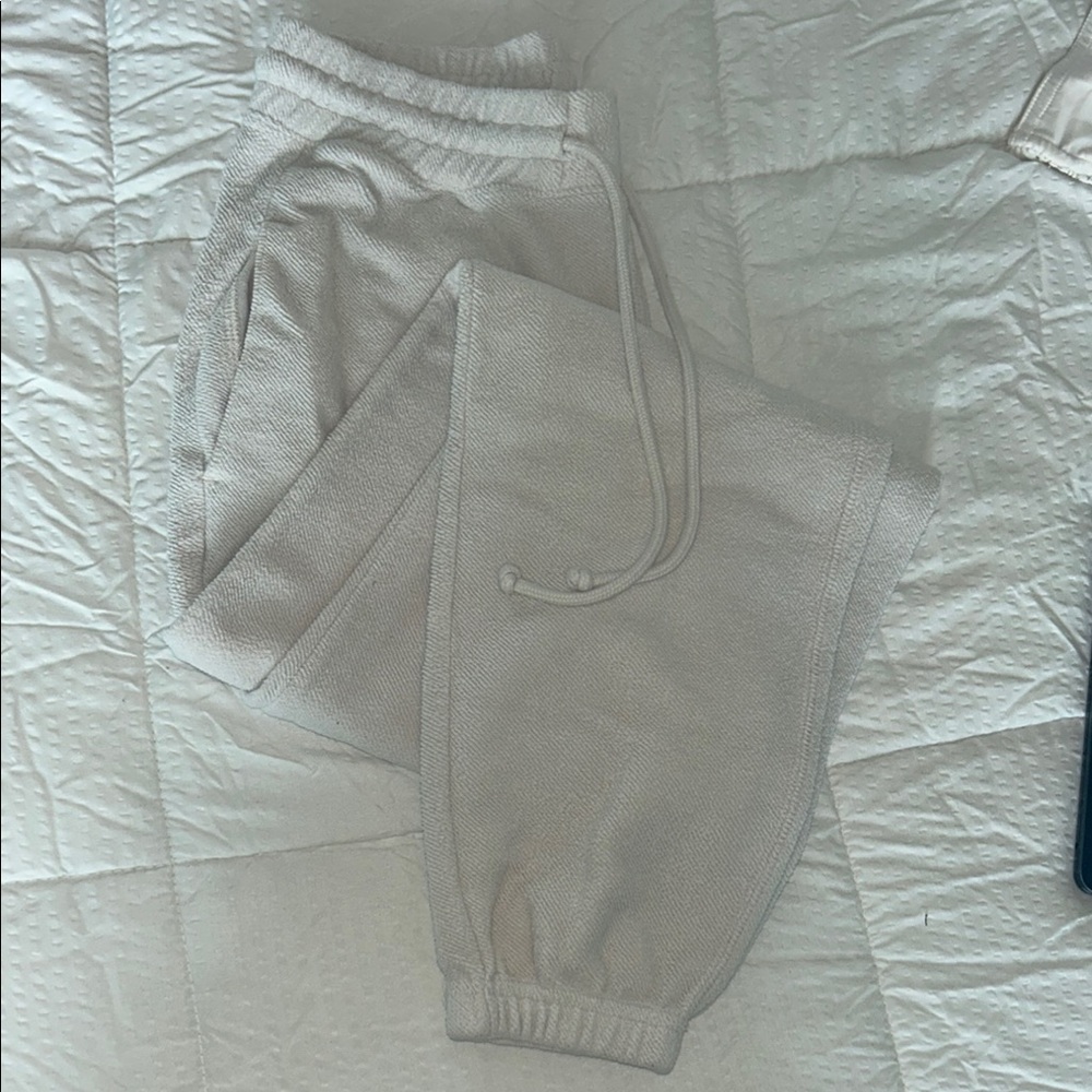 Abercrombie & Fitch Cream Joggers